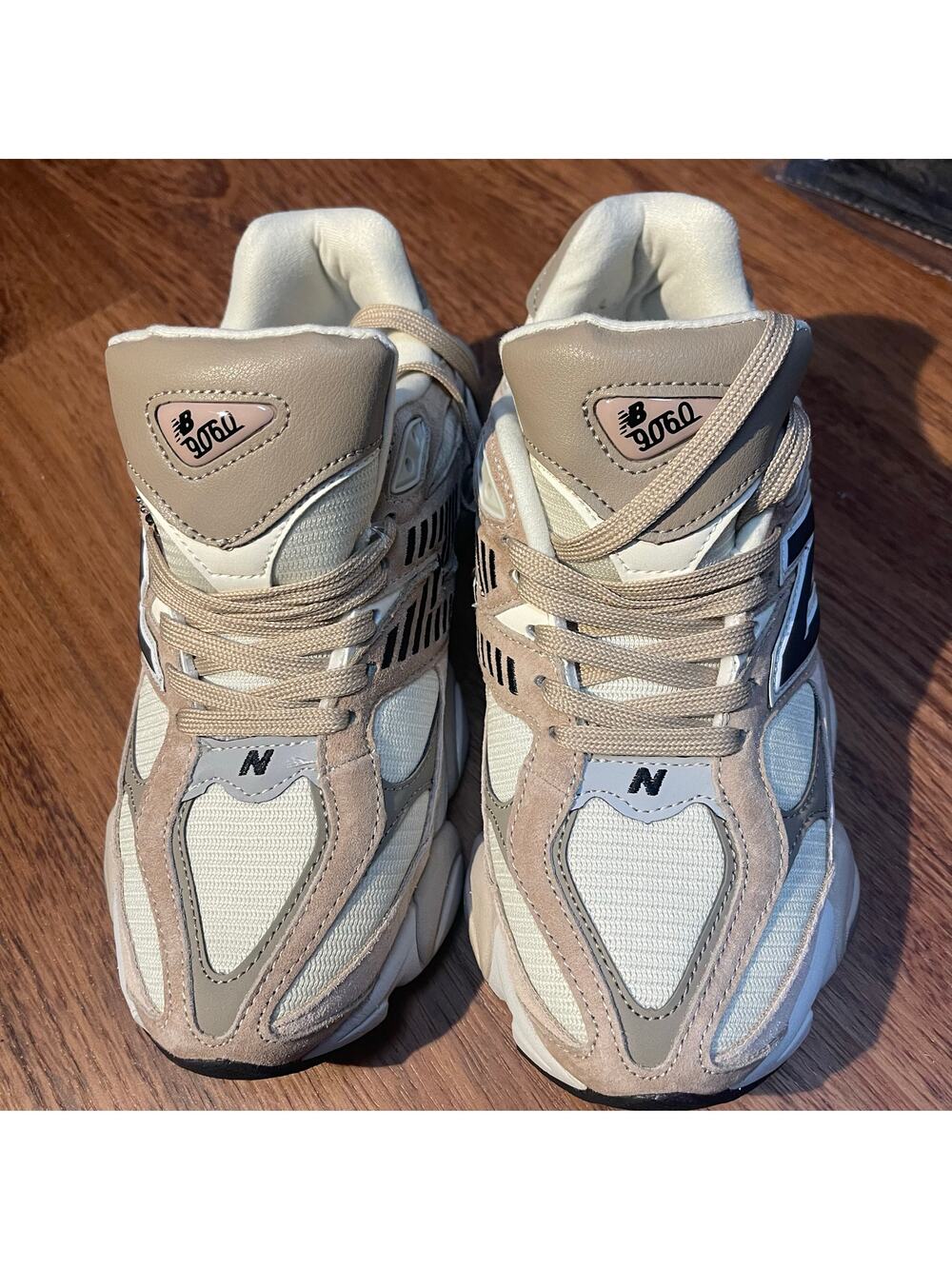 New Balance 9060 Mens size 7 Cream and Black -New w/o Box